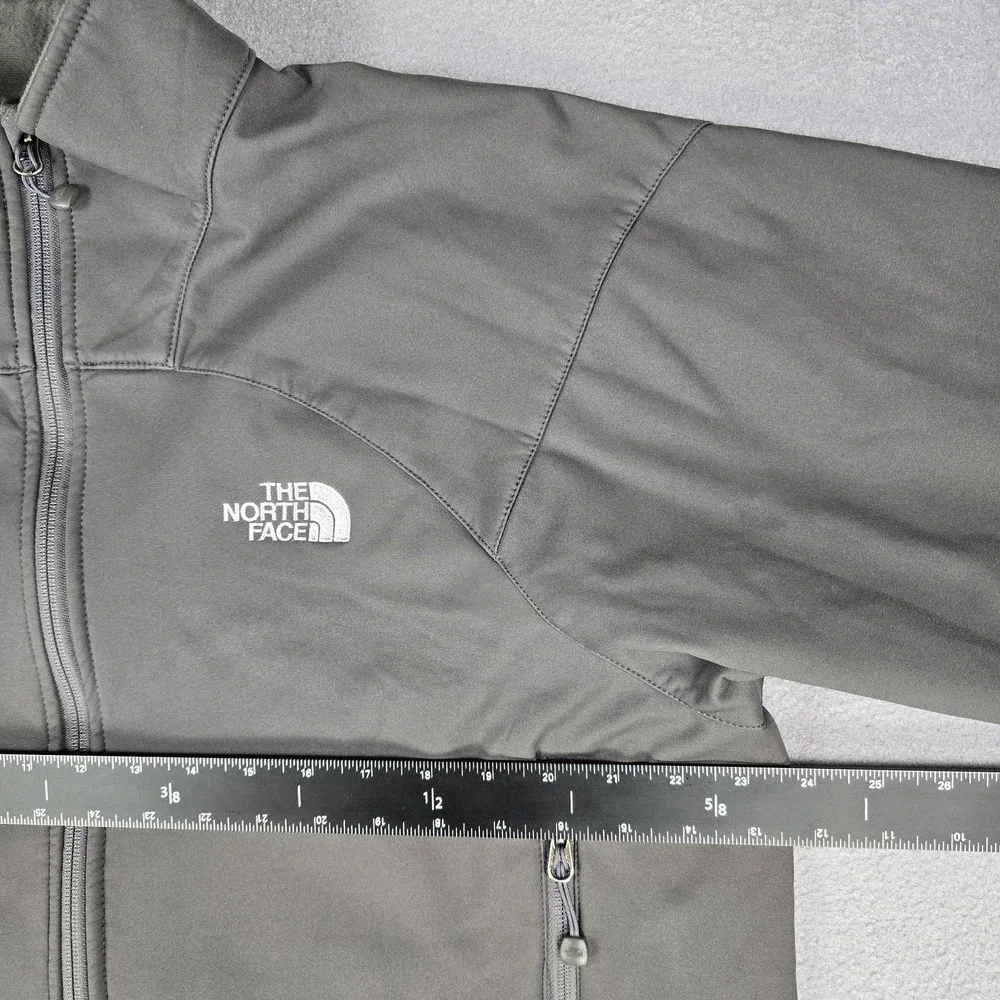 The North Face Apex Jacket Mens Large Gray Softshell Full Zip Hiking Outdoor‎